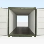 Contenedor túnel de 20 × 8 pies con puertas en ambos extremos