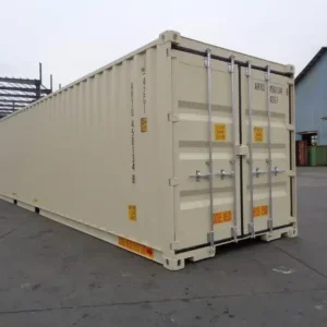 Contenedor nuevo High Cube de 40 pies con puertas en ambos extremos