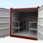Bodega antiderrames de 8 × 8 pies con piso plano