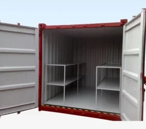 Bodega antiderrames de 8 × 8 pies con piso plano