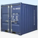 Contenedor marítimo azul de 8 pies, de un solo viaje (RAL 5013)